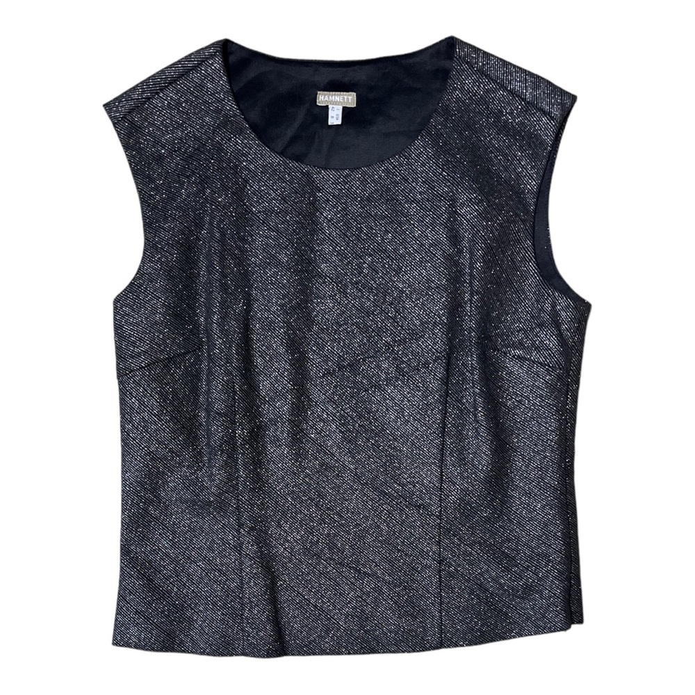 Katherine Hamnett Sleeveless Blouse Top Metallic Women’s Size US 8